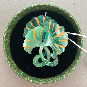 Erstwilder Floret Fronds - Nouveau Collection brooch